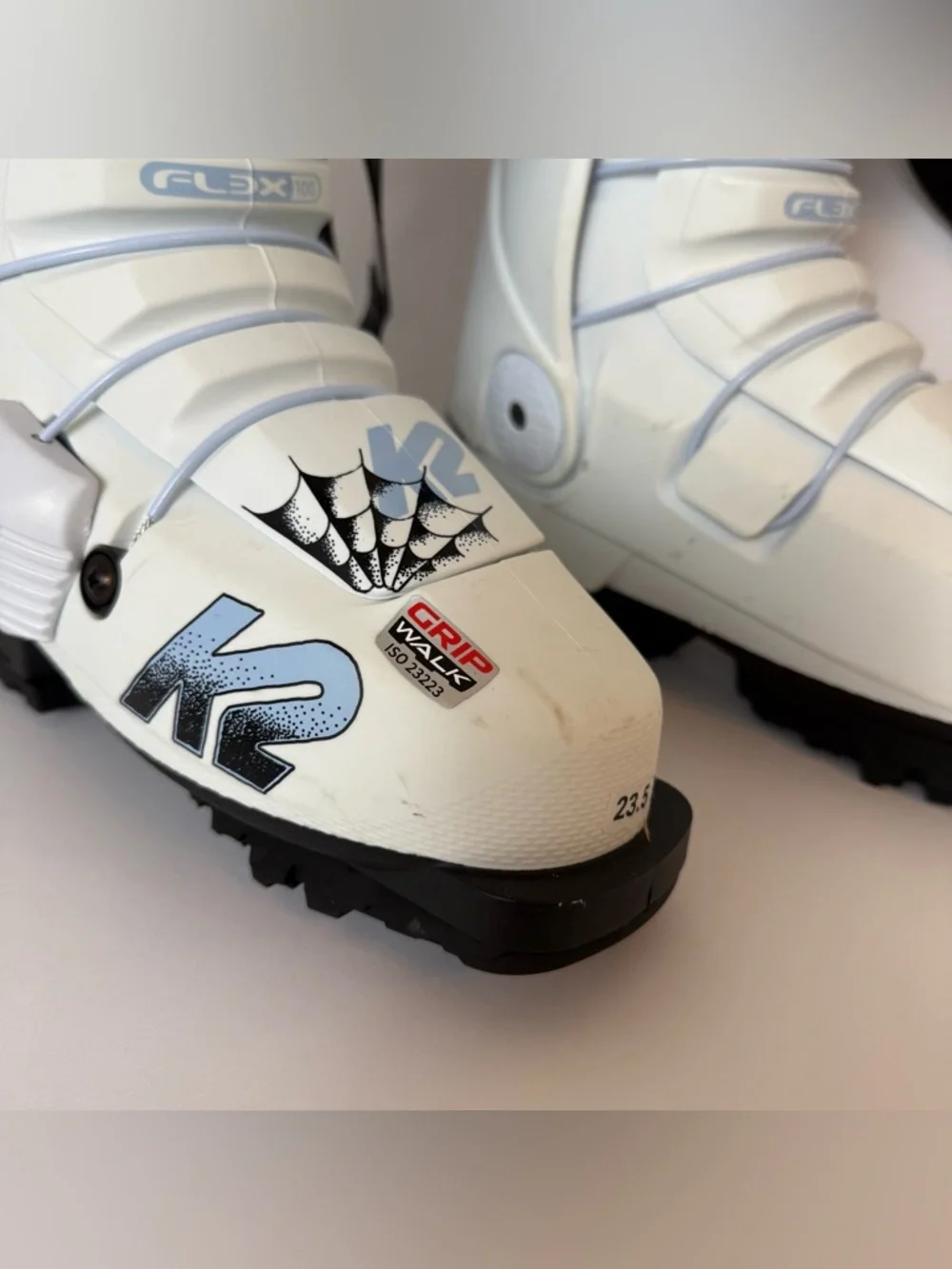 K2 White Revolver TBL Pro Ski Boots